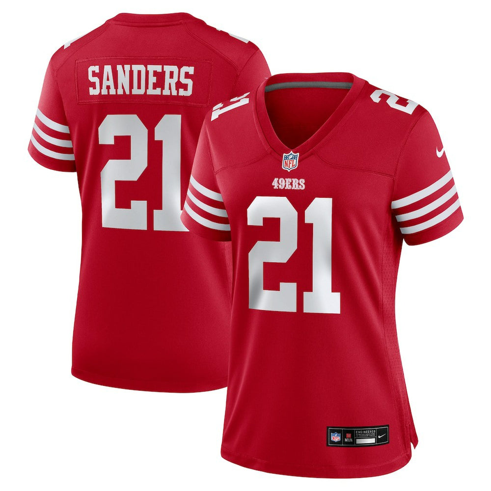 San Francisco 49ers Nike Deion Sanders  Women's Retired Player Game Jersey