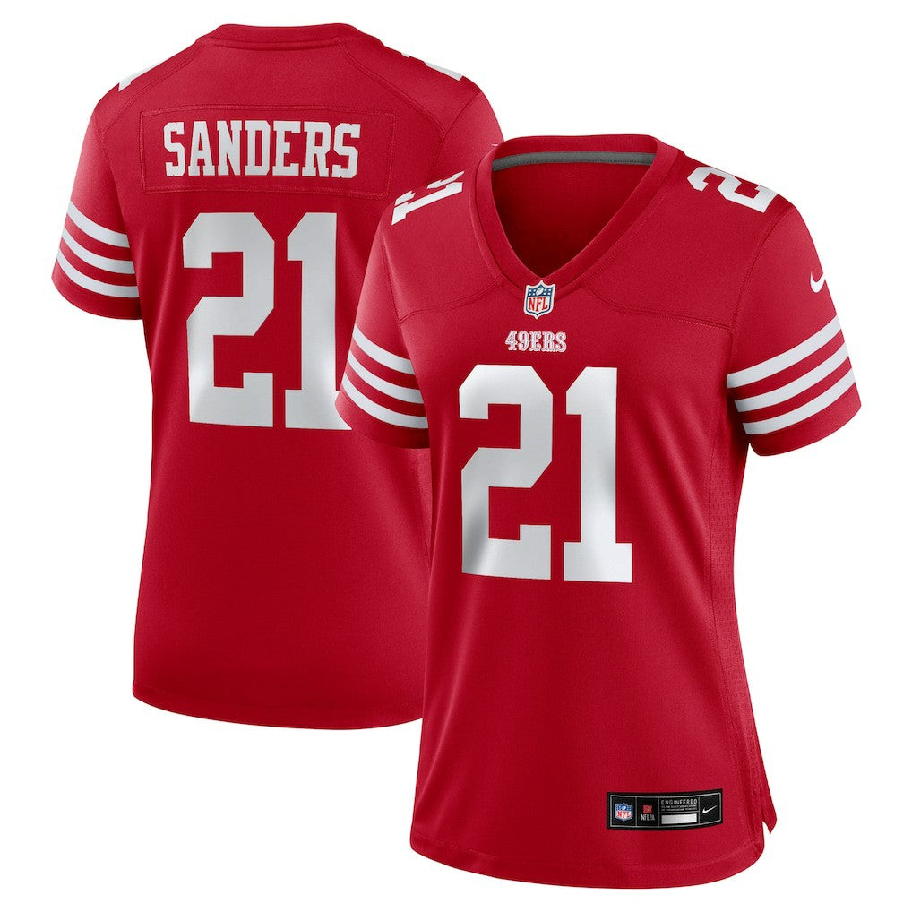 San Francisco 49ers Nike Deion Sanders  Women's Retired Player Game Jersey