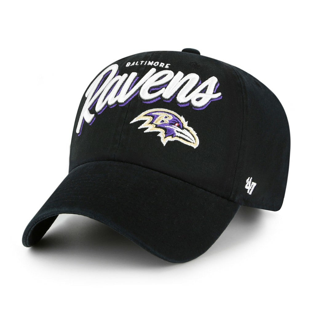 Baltimore Ravens 47 brand '47 Women's Ariana Clean Up Adjustable Hat