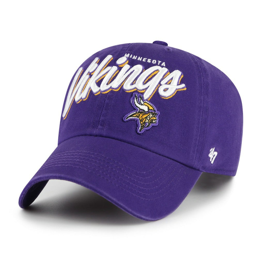 Minnesota Vikings 47 brand '47 Women's Ariana Clean Up Adjustable Hat