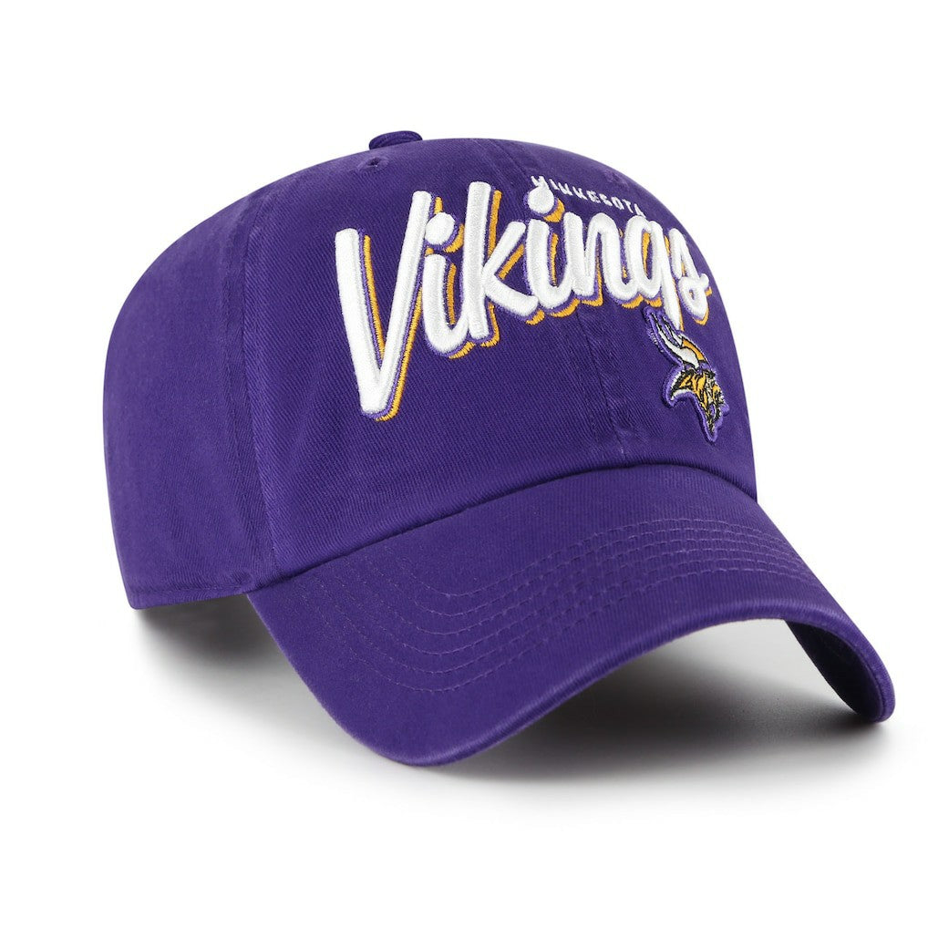 Minnesota Vikings 47 brand '47 Women's Ariana Clean Up Adjustable Hat