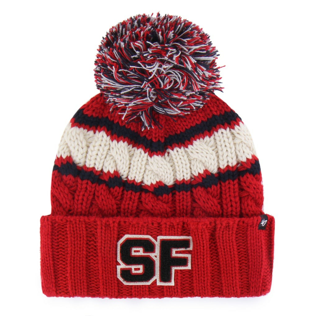 San Francisco 49ers 47 brand '47 Women's Emma Cuffed Knit Hat with Pom