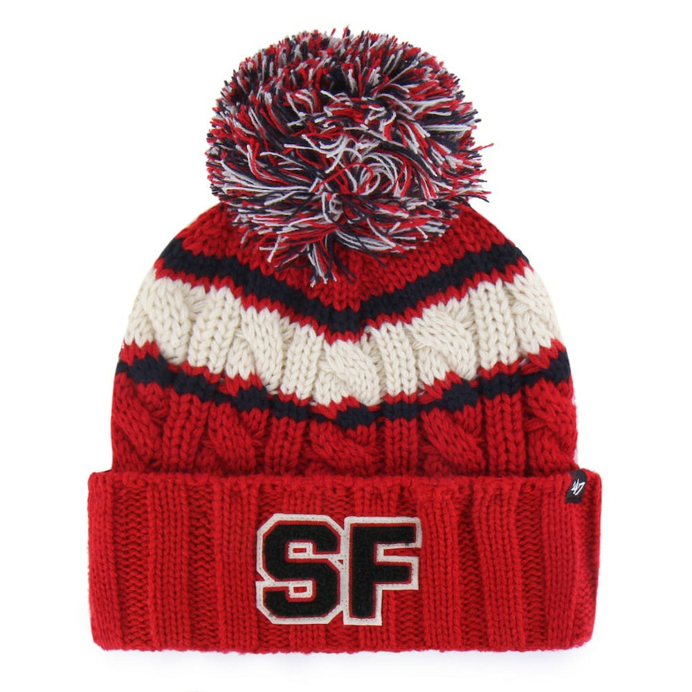 San Francisco 49ers 47 brand '47 Women's Emma Cuffed Knit Hat with Pom