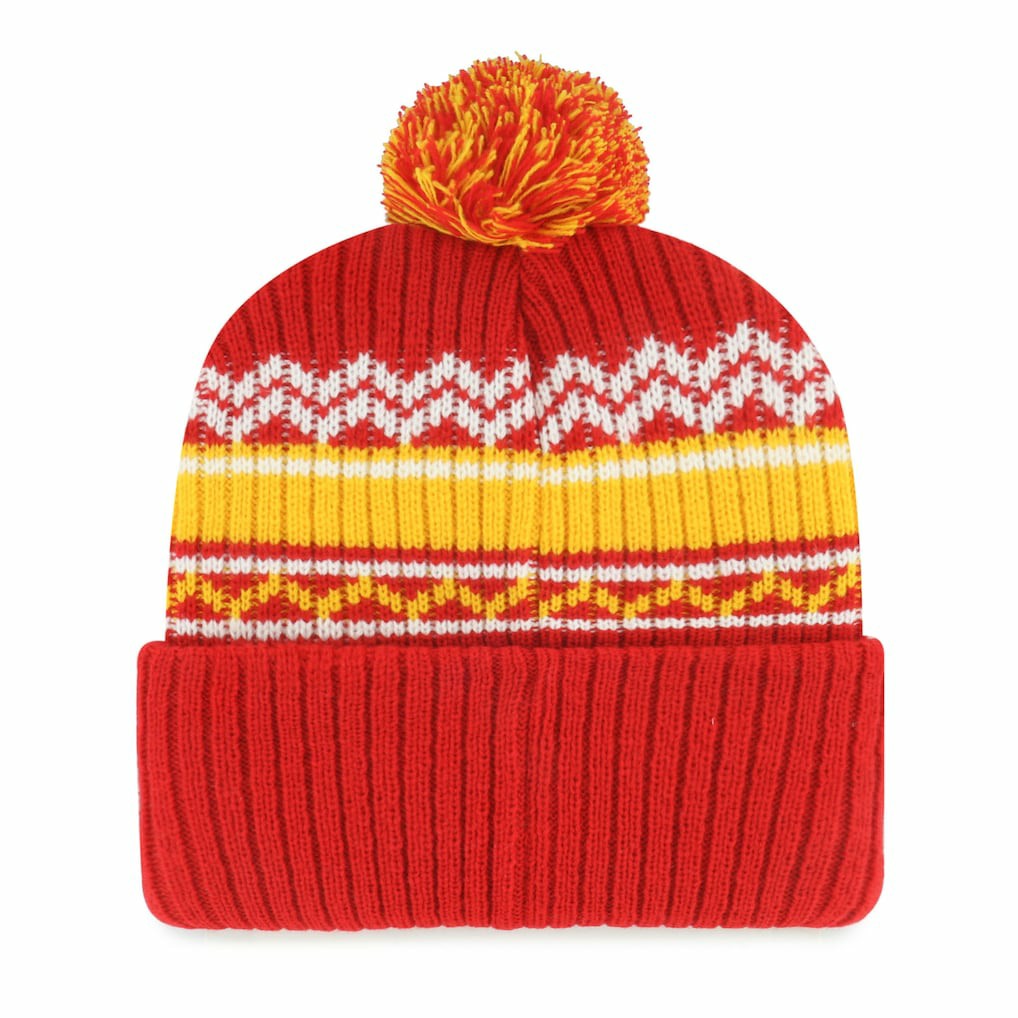 Kansas City Chiefs 47 brand '47 Youth Polar Vortex Cuffed Knit Hat with Pom