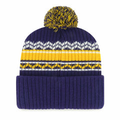Minnesota Vikings 47 brand '47 Youth Polar Vortex Cuffed Knit Hat with Pom