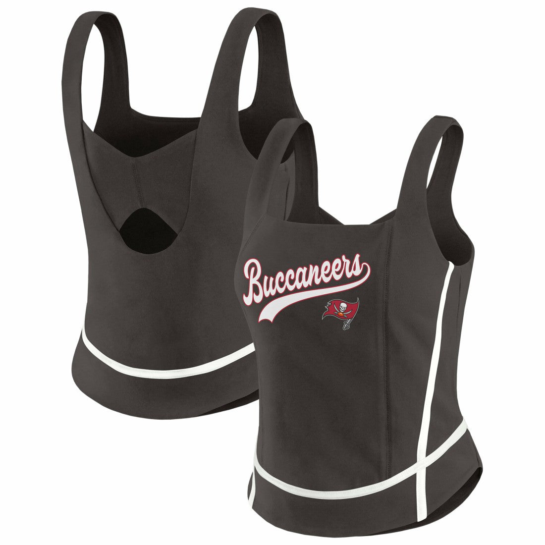 Tampa Bay Buccaneers  WEAR by Erin Andrews Women's Square Neck Tank Top