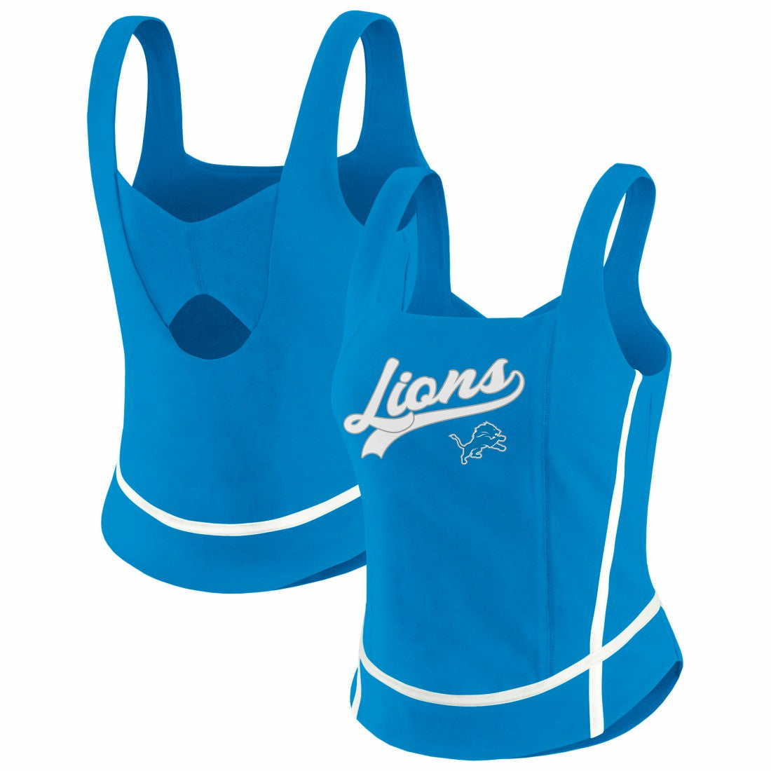 Detroit Lions  WEAR by Erin Andrews Women's Square Neck Tank Top