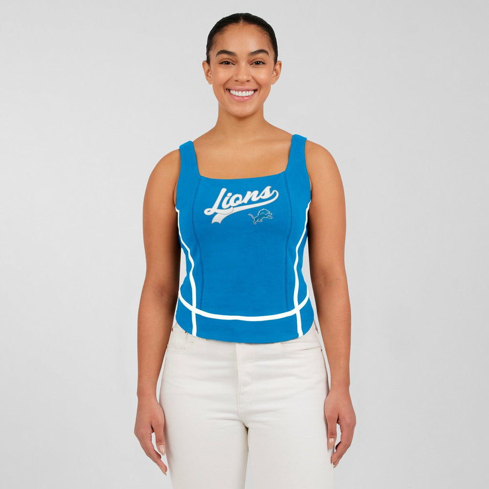 Detroit Lions  WEAR by Erin Andrews Women's Square Neck Tank Top