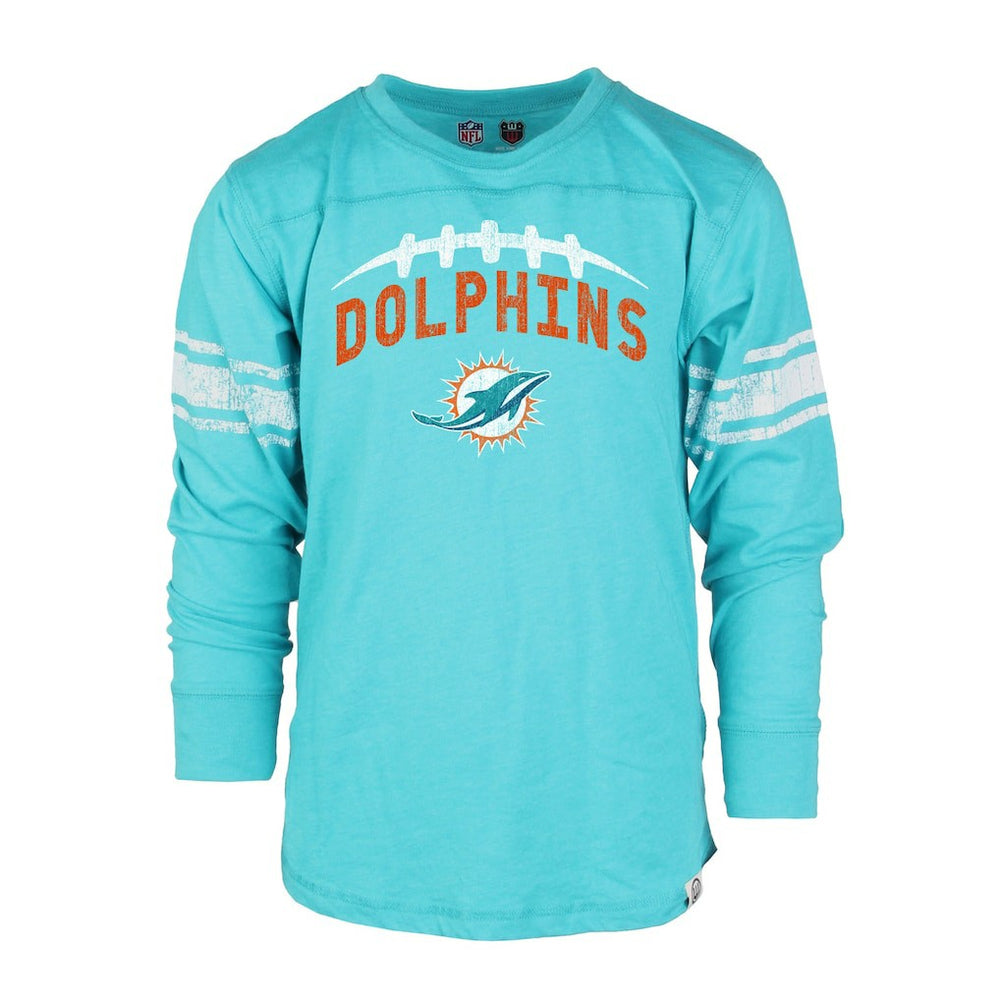 Miami Dolphins  Wes & Willy Youth Football Long Sleeve T-Shirt