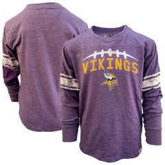 Minnesota Vikings  Wes & Willy Youth Football Long Sleeve T-Shirt