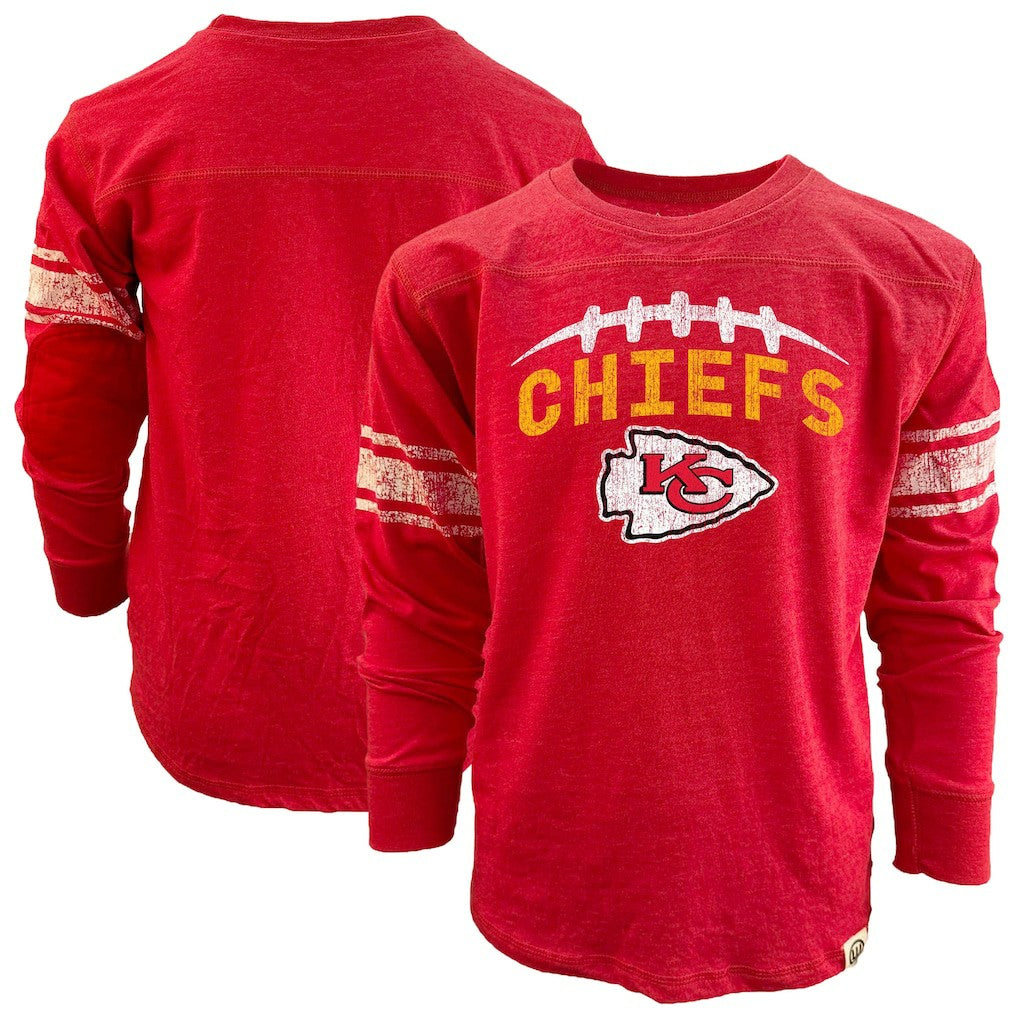 Kansas City Chiefs  Wes & Willy Youth Football Long Sleeve T-Shirt