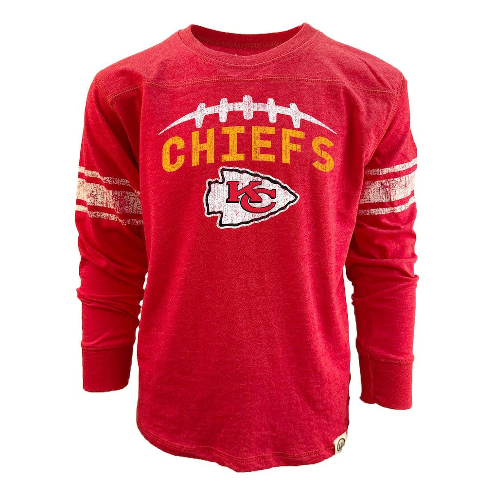 Kansas City Chiefs  Wes & Willy Youth Football Long Sleeve T-Shirt