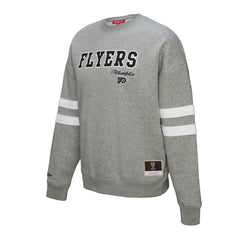 Philadelphia Flyers Mitchell & Ness Women's Logo Lightweight Pullover Sweatshirt Outlet