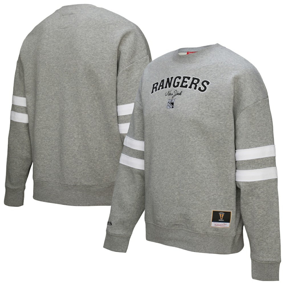 New York Rangers Mitchell & Ness Women's Logo Lightweight Pullover Sweatshirt Online