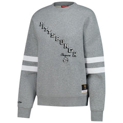 Pittsburgh Penguins Mitchell & Ness Women's Logo Lightweight Pullover Sweatshirt Outlet