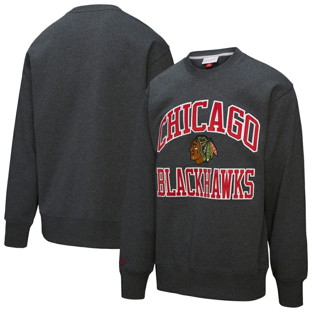 Chicago Blackhawks Mitchell & Ness Playoff Win Fleece Pullover Sweatshirt For Sale