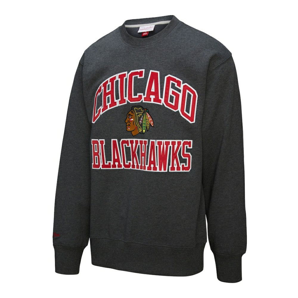 Chicago Blackhawks Mitchell & Ness Playoff Win Fleece Pullover Sweatshirt For Sale