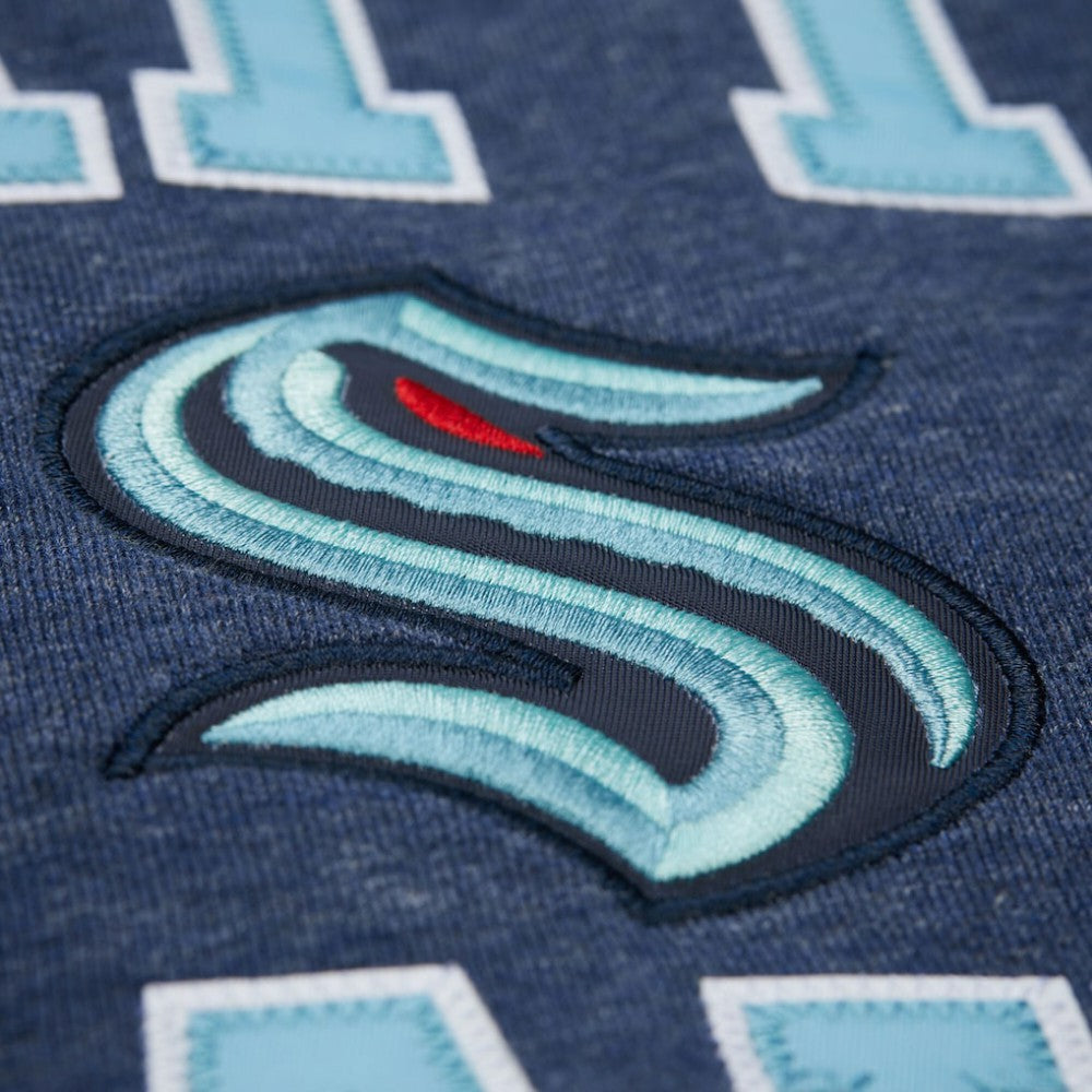Seattle Kraken Mitchell & Ness Playoff Win Fleece Pullover Sweatshirt On Sale