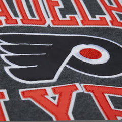 Philadelphia Flyers Mitchell & Ness Playoff Win Fleece Pullover Sweatshirt Outlet