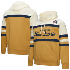 Columbus Blue Jackets Mitchell & Ness Head Coach Pullover Hoodie Sale