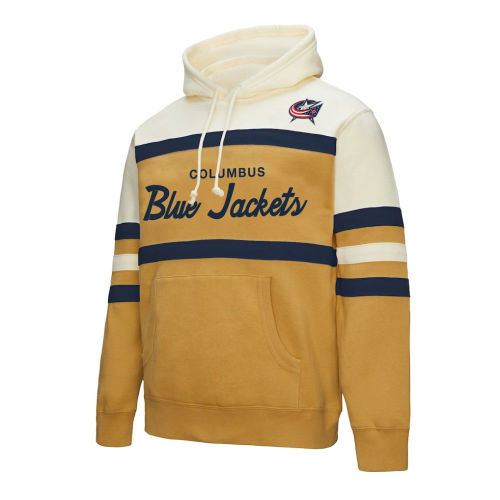 Columbus Blue Jackets Mitchell & Ness Head Coach Pullover Hoodie Sale