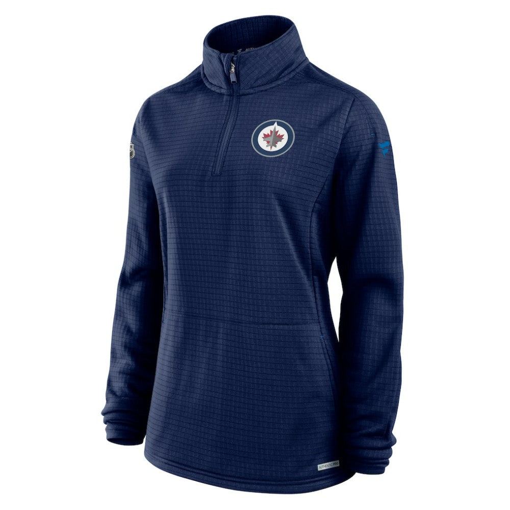 Winnipeg Jets Fanatics Women's Authentic Pro Rink Quarter-Zip Pullover  Sale