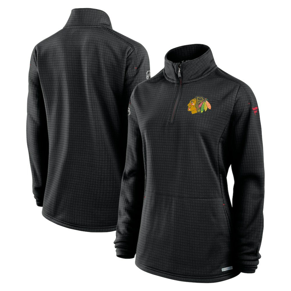 Chicago Blackhawks Fanatics Women's Authentic Pro Rink Quarter-Zip Pullover  Outlet