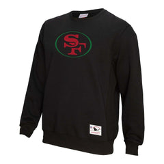 San Francisco 49ers Mitchell & Ness Unisex Black Excellence Collection Icon Pullover Sweatshirt