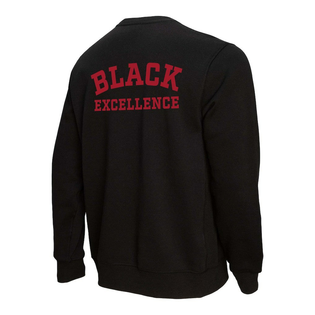 San Francisco 49ers Mitchell & Ness Unisex Black Excellence Collection Icon Pullover Sweatshirt