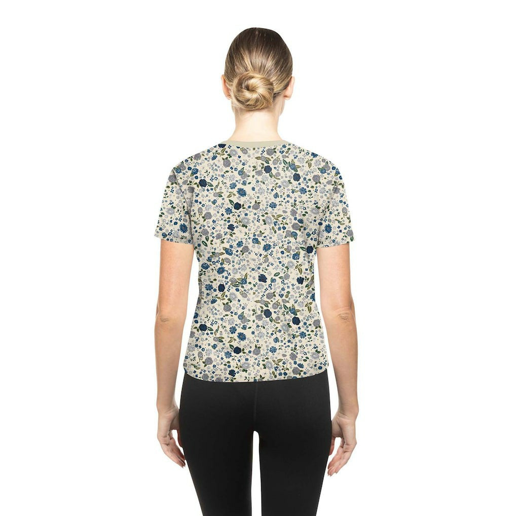 Dallas Cowboys New Era Women's Glam Game Floral Scoop Neck T-Shirt