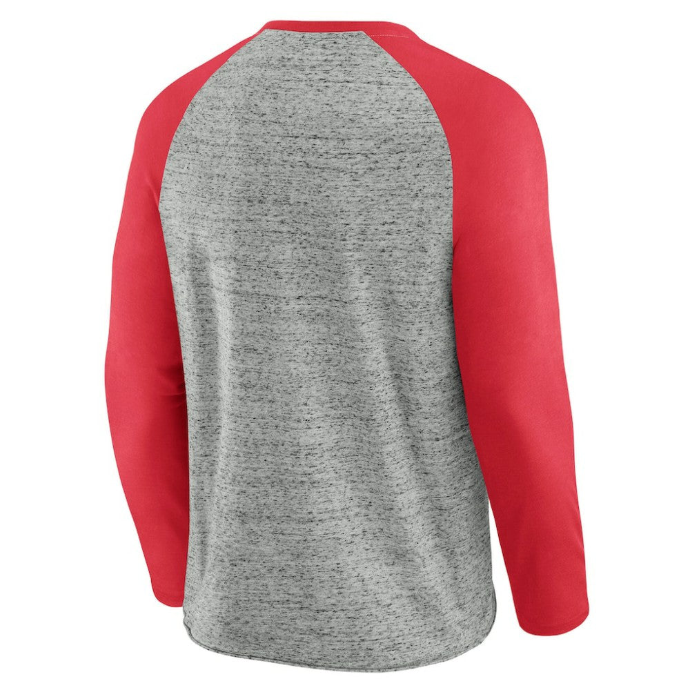 Washington Nationals Darius Rucker Collection by Fanatics Raw Edge Raglan Long Sleeve Baseball T-Shirt | MLB New