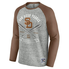 San Diego Padres Darius Rucker Collection by Fanatics Raw Edge Raglan Long Sleeve Baseball T-Shirt | MLB Shop