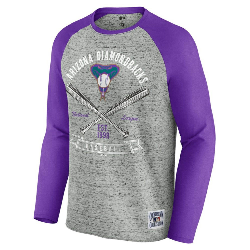 Arizona Diamondbacks Darius Rucker Collection by Fanatics Raw Edge Raglan Long Sleeve Baseball T-Shirt | MLB Near me