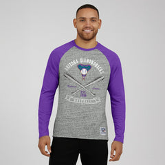 Arizona Diamondbacks Darius Rucker Collection by Fanatics Raw Edge Raglan Long Sleeve Baseball T-Shirt | MLB Near me