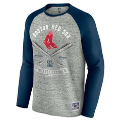 Boston Red Sox Darius Rucker Collection by Fanatics Raw Edge Raglan Long Sleeve Baseball T-Shirt | MLB US