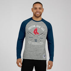 Boston Red Sox Darius Rucker Collection by Fanatics Raw Edge Raglan Long Sleeve Baseball T-Shirt | MLB US