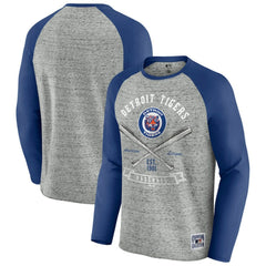 Detroit Tigers Darius Rucker Collection by Fanatics Raw Edge Raglan Long Sleeve Baseball T-Shirt | MLB Near me