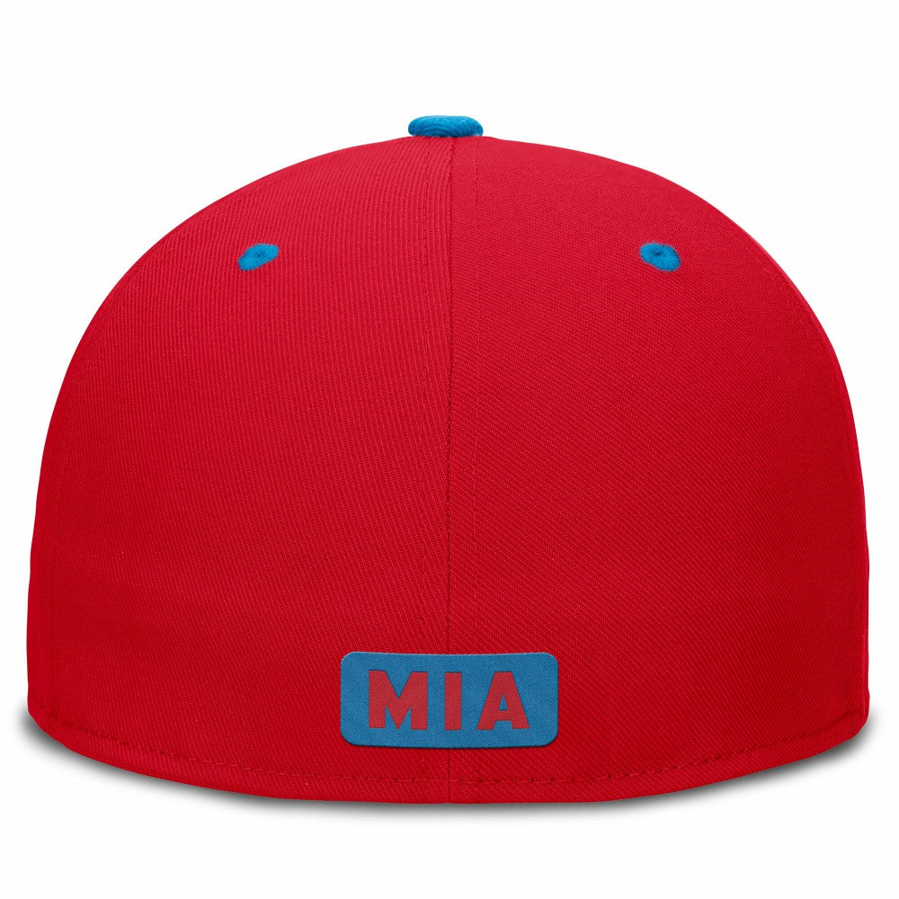 Miami Marlins Nike City Connect Patch Performance Fitted Hat | MLB Shop