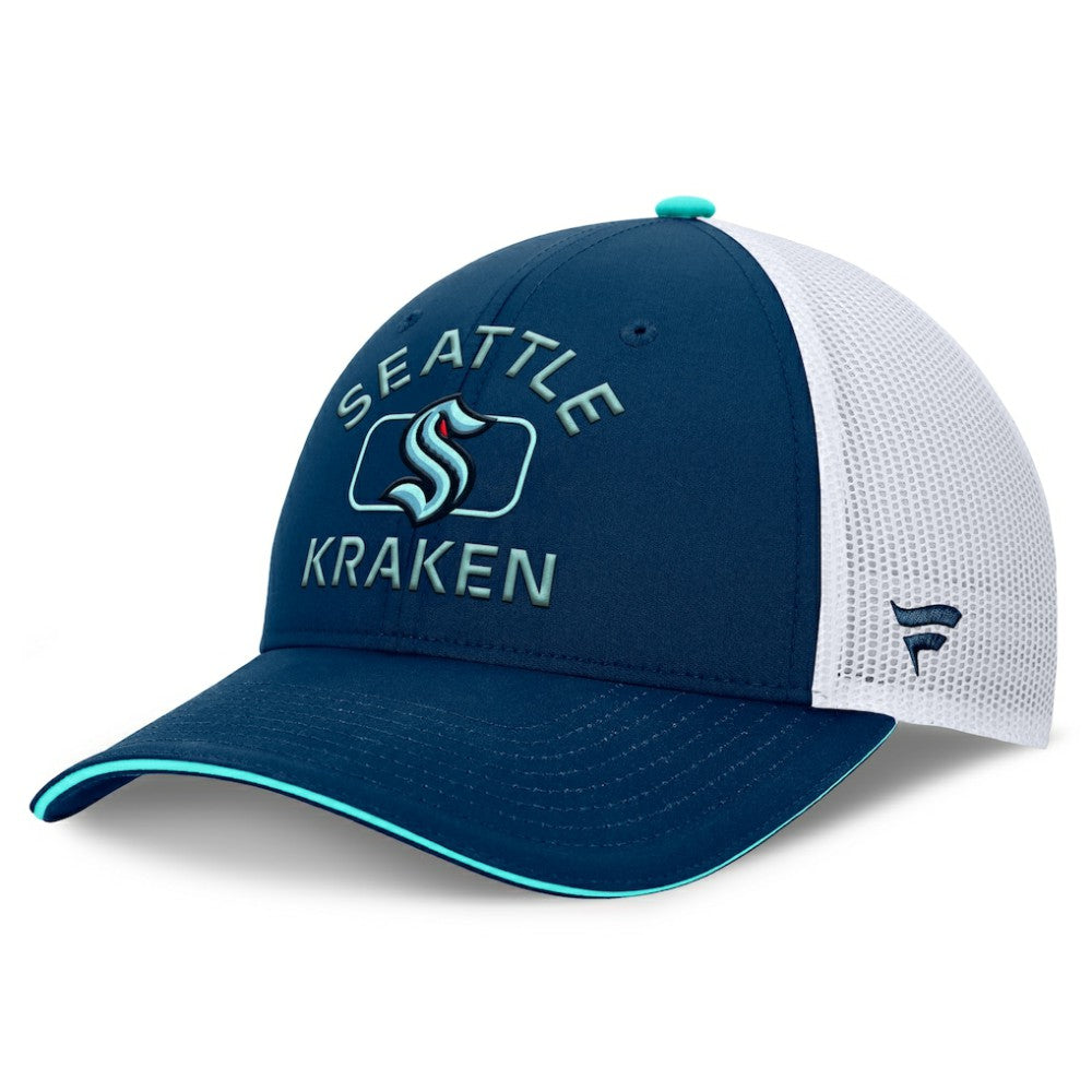 Seattle Kraken Fanatics Authentic Pro Rink Adjustable Trucker Hat On Sale