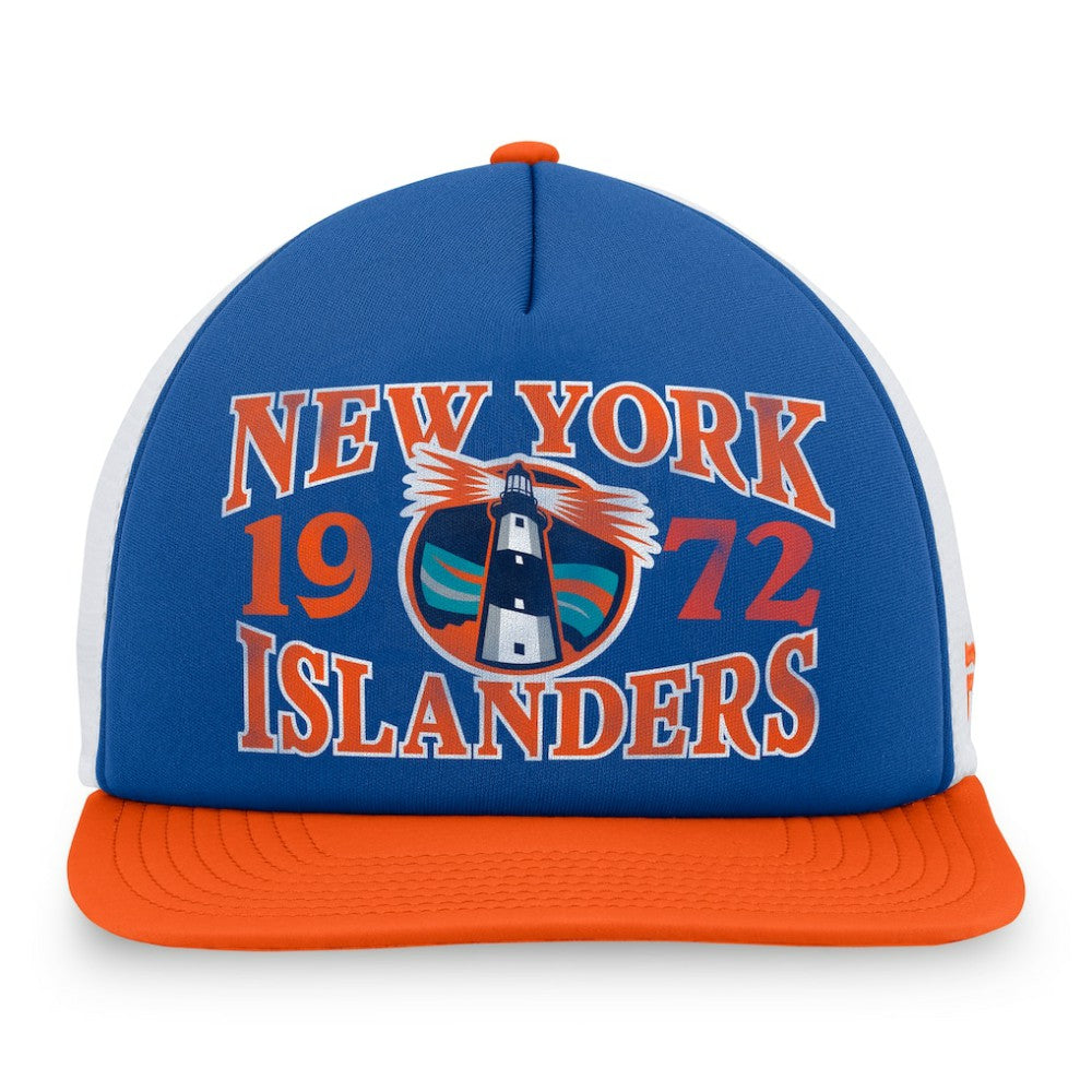 New York Islanders Fanatics Heritage Foam Front Adjustable Trucker Hat Online