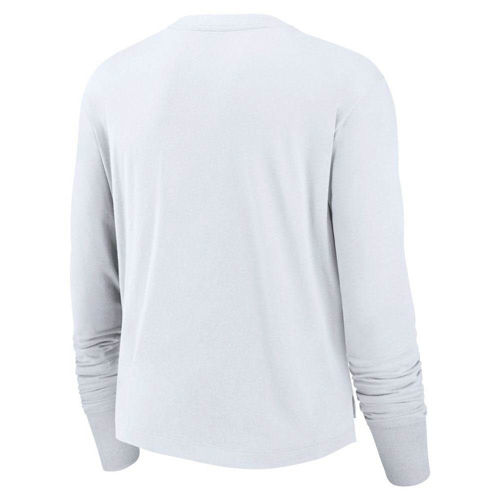 Los Angeles Rams Nike Women's Layered Logo Cropped Long Sleeve Fashion T-Shirt