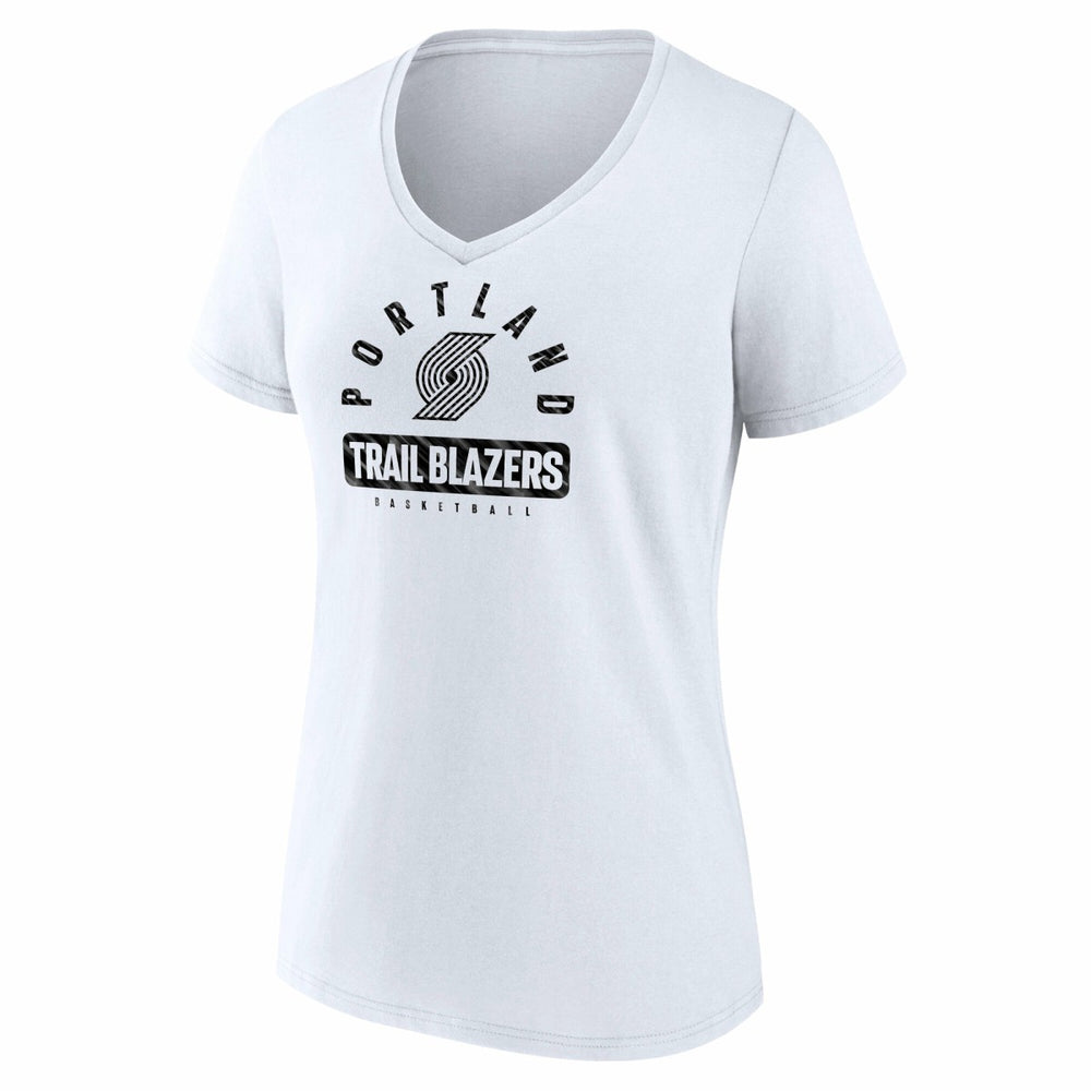 Portland Trail Blazers Women's Bench Warmer V-Neck T-Shirt Discount