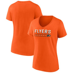 Philadelphia Flyers Fanatics Women's V-Neck T-Shirt Sale