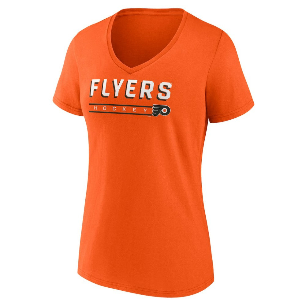 Philadelphia Flyers Fanatics Women's V-Neck T-Shirt Sale