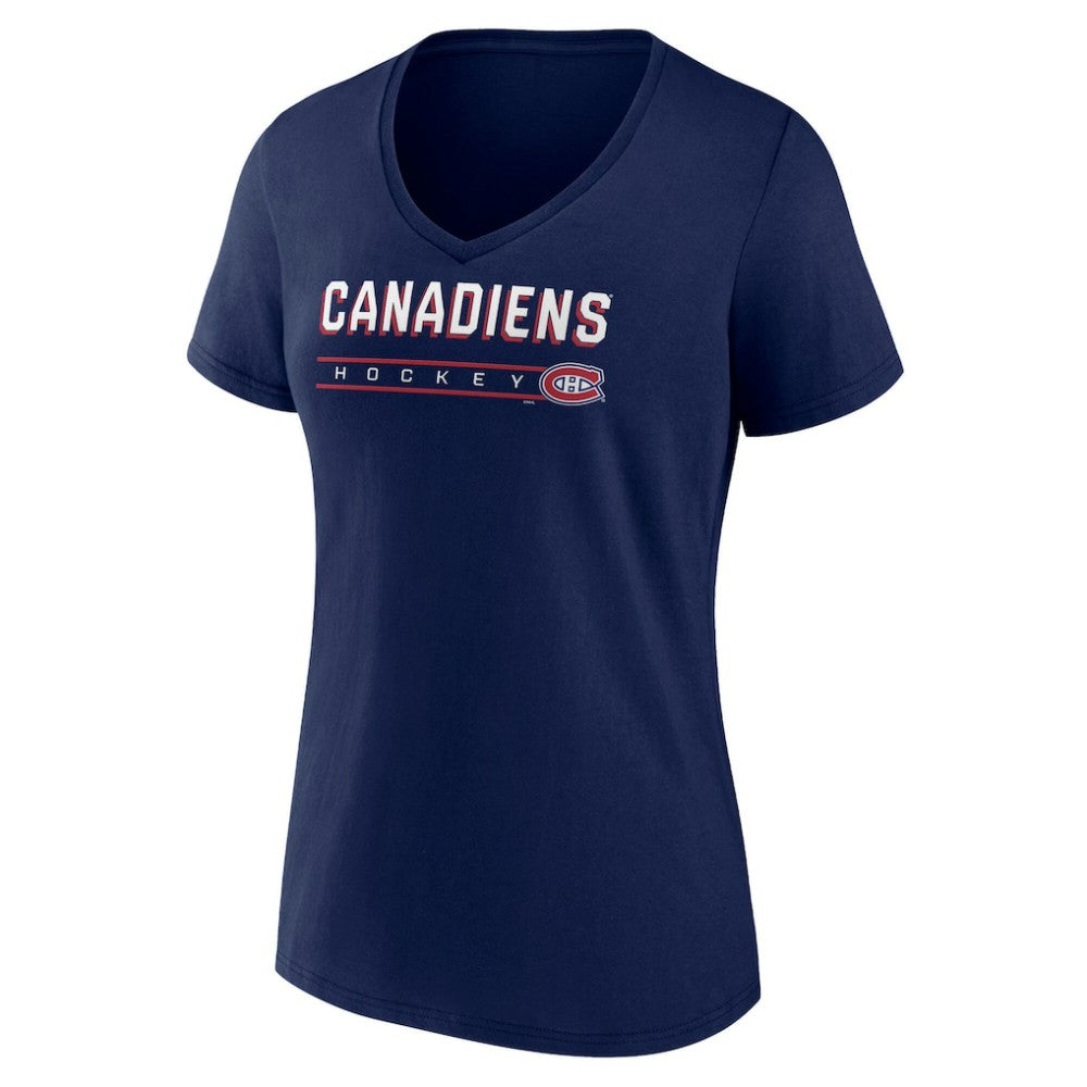 Montreal Canadiens Fanatics Women's V-Neck T-Shirt Online