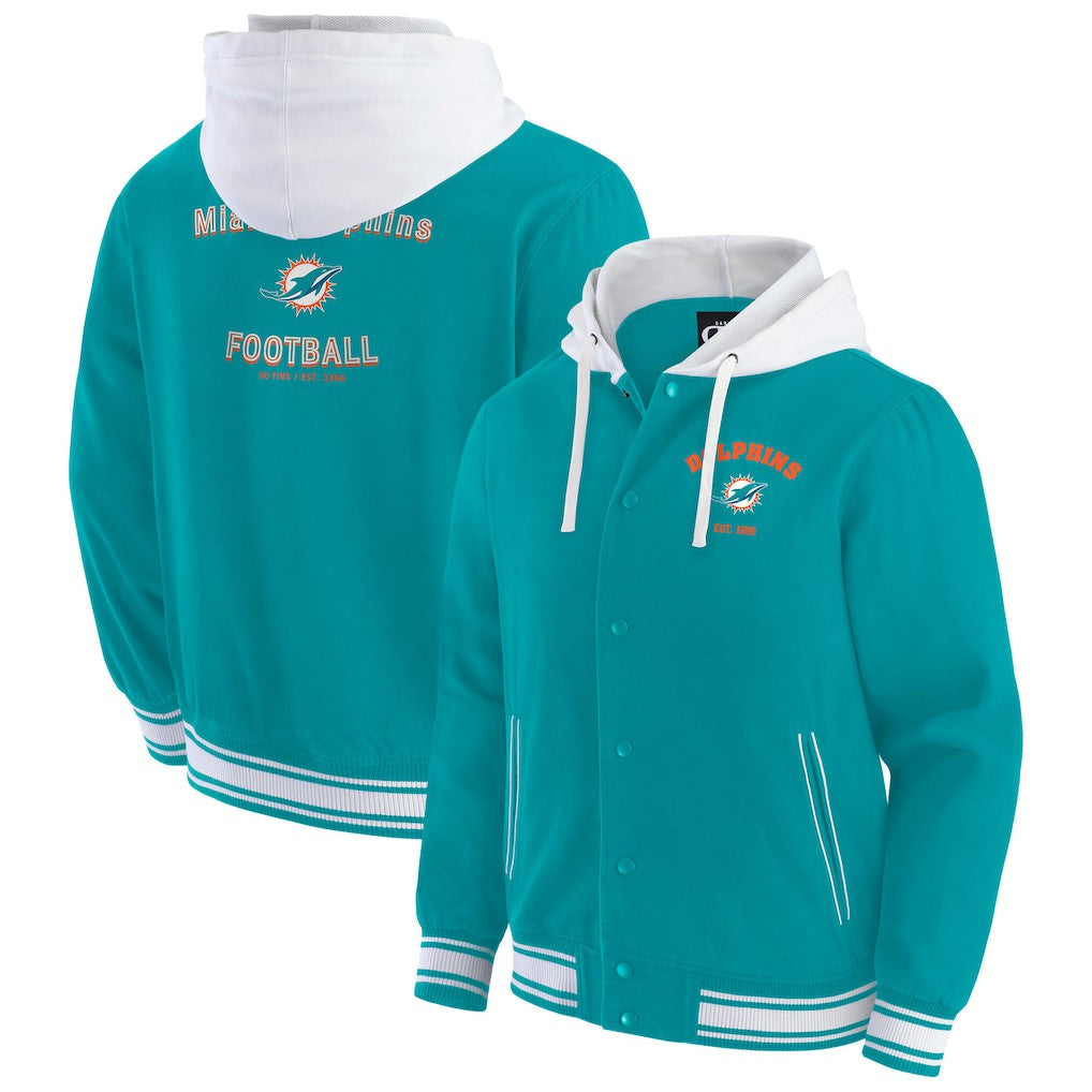 Miami Dolphins Fanatics Darius Rucker Collection Full-Snap Hoodie Jacket