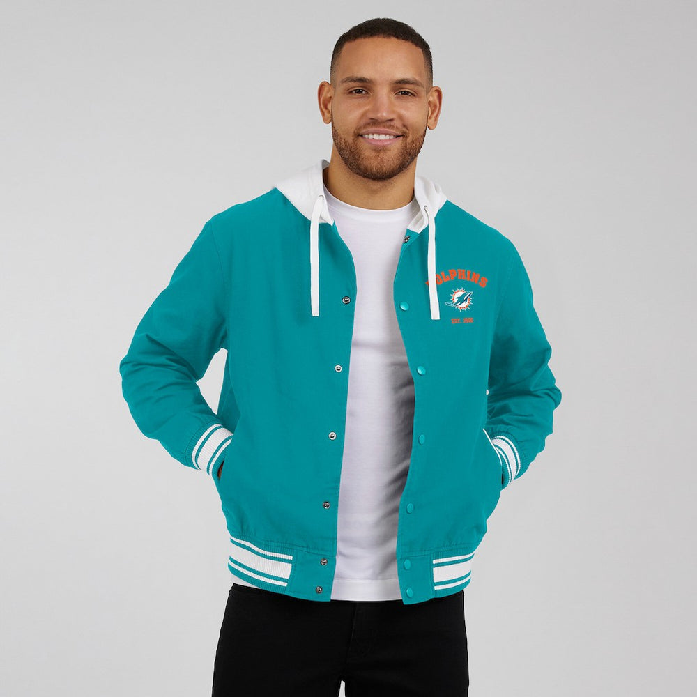 Miami Dolphins Fanatics Darius Rucker Collection Full-Snap Hoodie Jacket