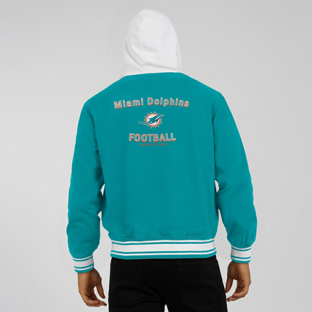 Miami Dolphins Fanatics Darius Rucker Collection Full-Snap Hoodie Jacket