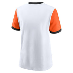 Cincinnati Bengals Nike Women's Rewind Ringer Tri-Blend T-Shirt