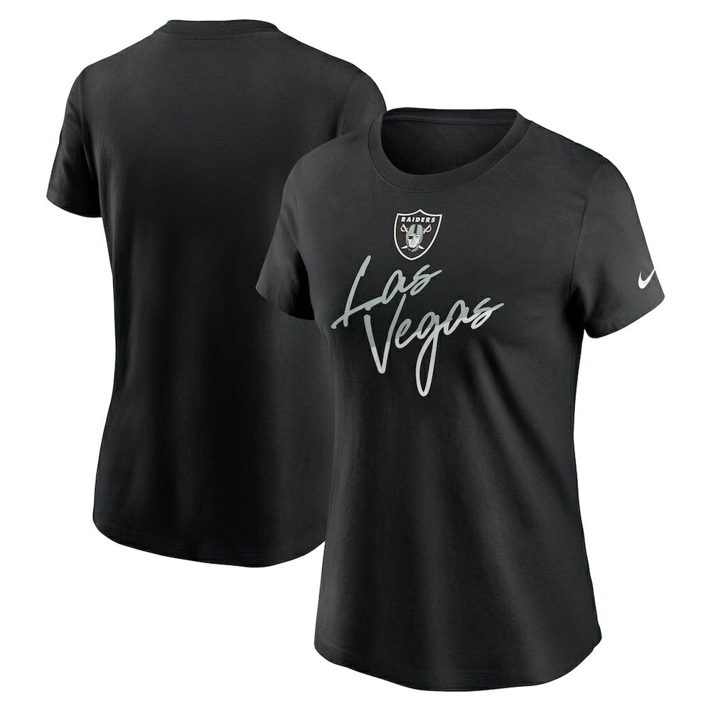Las Vegas Raiders Nike Women's Team City Roll T-Shirt